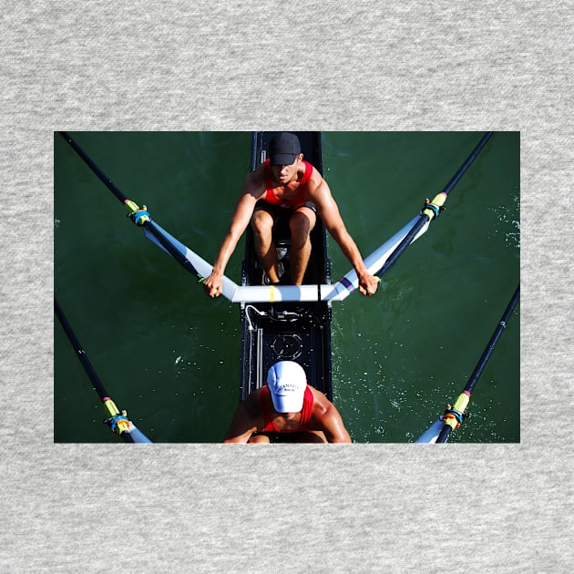 Aerial View of Rowers by LaurieMinor